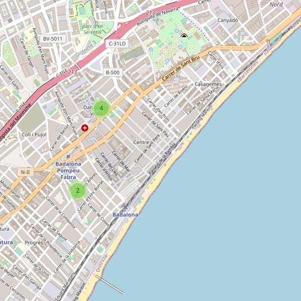 Mapa de monumentos en Badalona Thumbnail