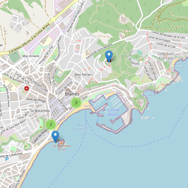 Mapa de monumentos en Blanes Thumbnail