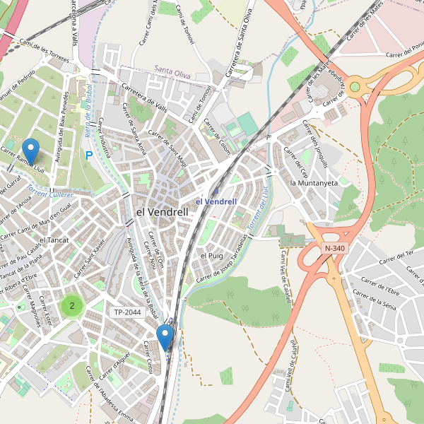 Mapa de monumentos en el Vendrell Thumbnail