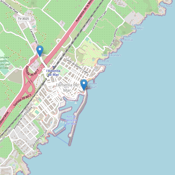 Mapa de monumentos en l'Ametlla de Mar Thumbnail