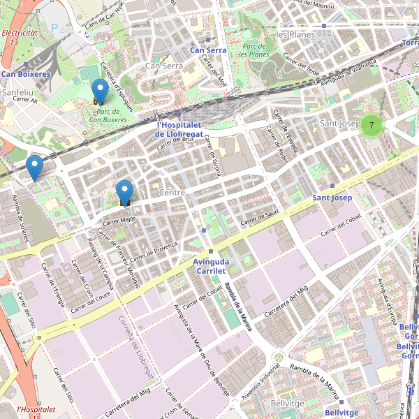 Mapa de monumentos en l'Hospitalet de Llobregat Thumbnail