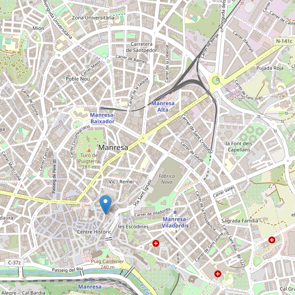 Mapa de monumentos en Manresa Thumbnail