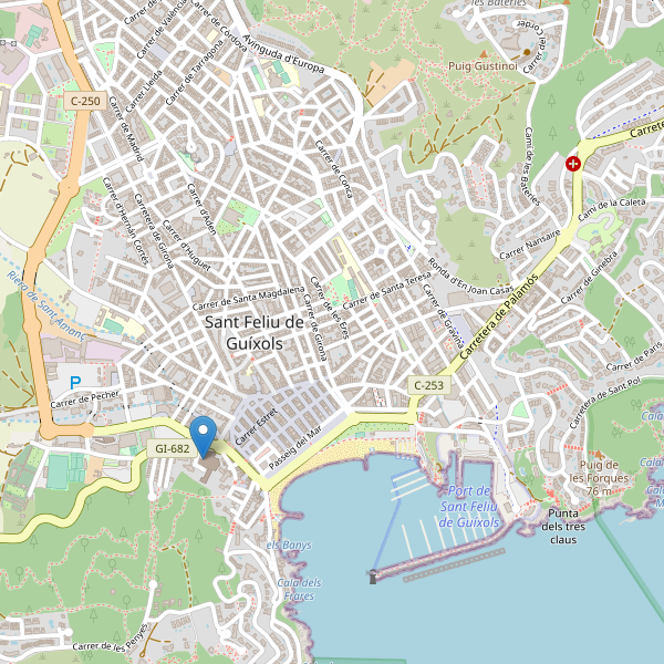Mapa de monumentos en Sant Feliu de Guíxols Thumbnail