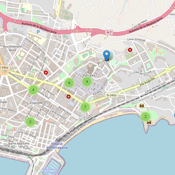 Mapa de monumentos en Tarragona Thumbnail
