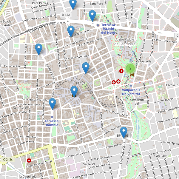 Mapa de monumentos en Terrassa Thumbnail