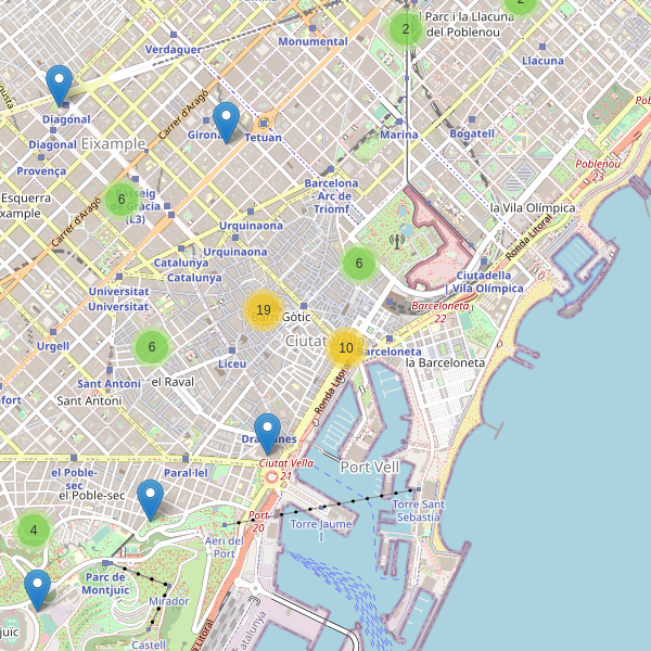Thumbnail Mapa de museos en Barcelona