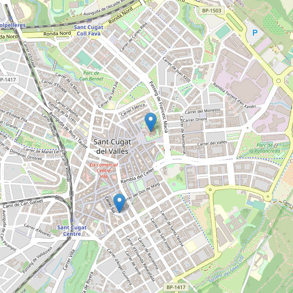 Thumbnail Mapa de museos en Sant Cugat del Vallès
