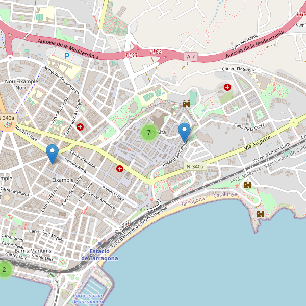 Thumbnail Mapa de museos en Tarragona