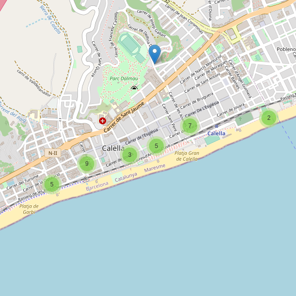 Thumbnail Mapa de restaurantes en Calella