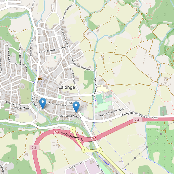 Thumbnail Mapa de restaurantes en Calonge (GI)