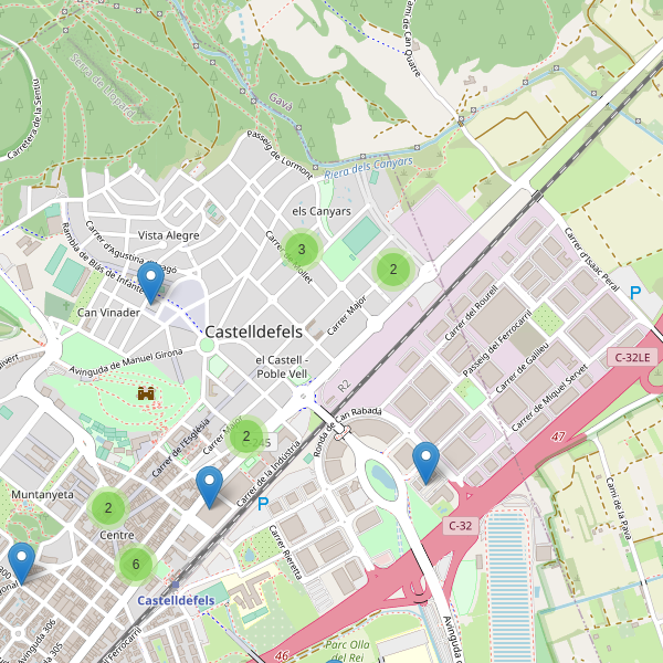 Thumbnail Mapa de restaurantes en Castelldefels