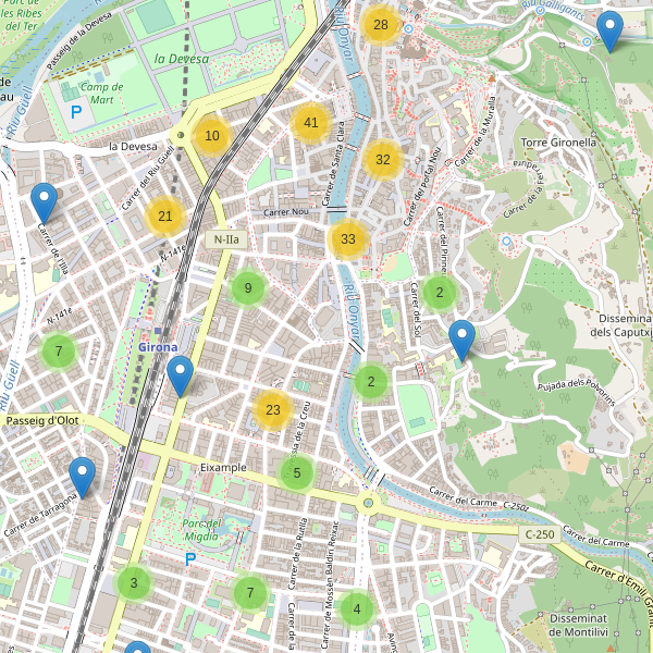 Thumbnail Mapa de restaurantes en Girona
