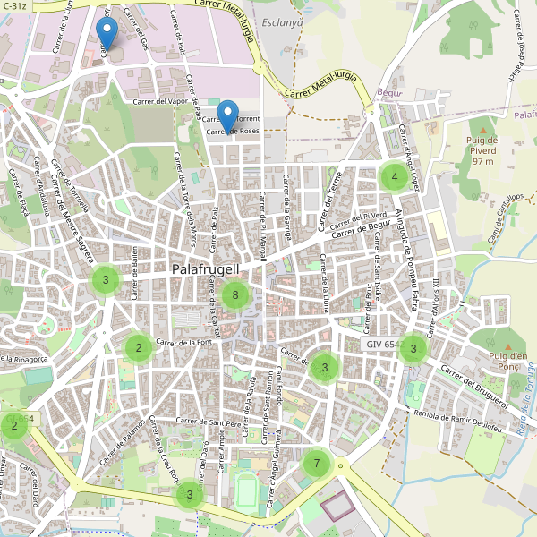 Thumbnail Mapa de restaurantes en Palafrugell