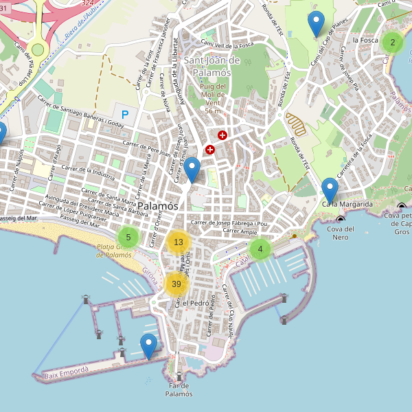 Thumbnail Mapa de restaurantes en Palamós