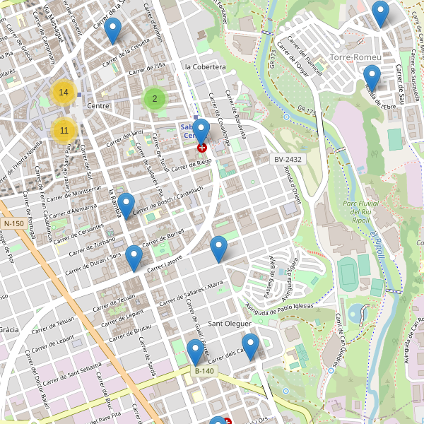 Thumbnail Mapa de restaurantes en Sabadell