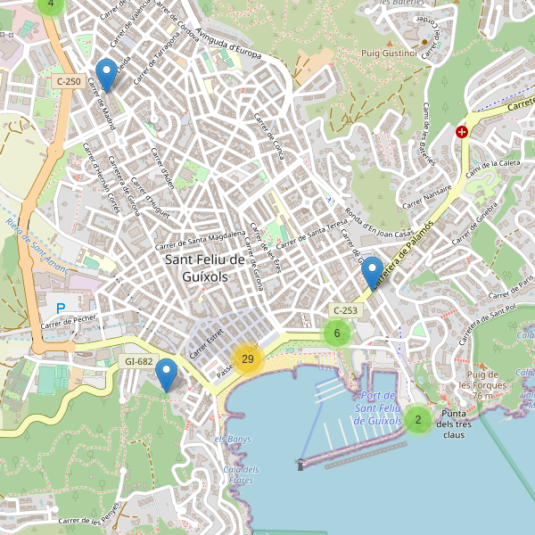 Thumbnail Mapa de restaurantes en Sant Feliu de Guíxols