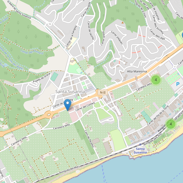 Thumbnail Mapa de restaurantes en Santa Susanna