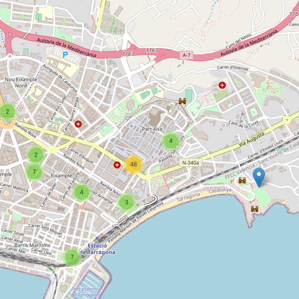 Thumbnail Mapa de restaurantes en Tarragona