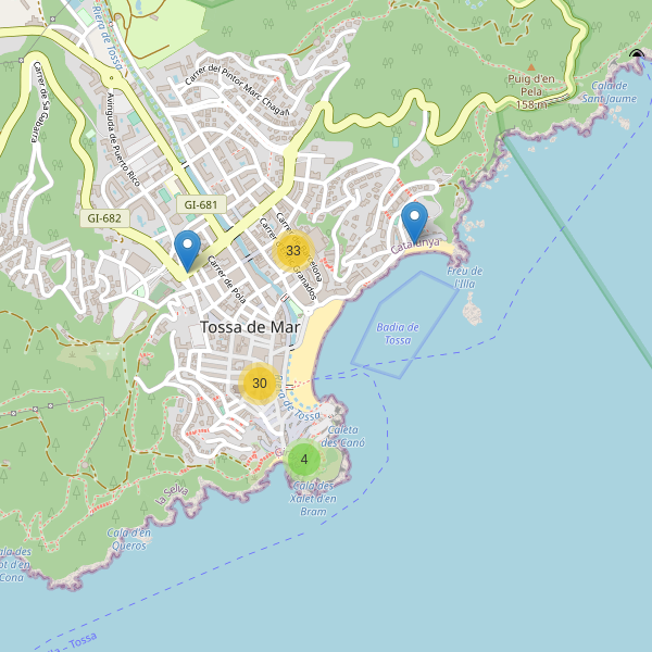 Thumbnail Mapa de restaurantes en Tossa de Mar