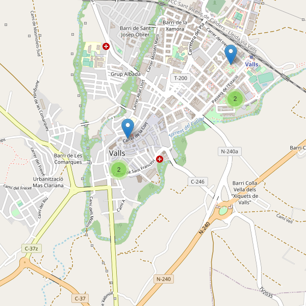 Thumbnail Mapa de restaurantes en Valls