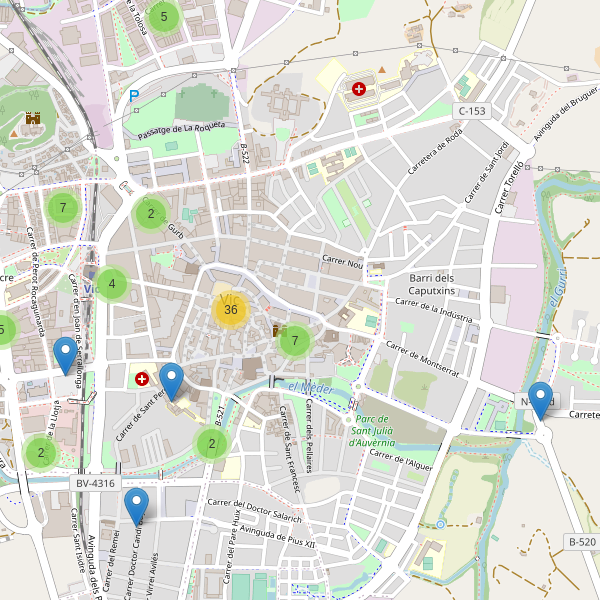 Thumbnail Mapa de restaurantes en Vic