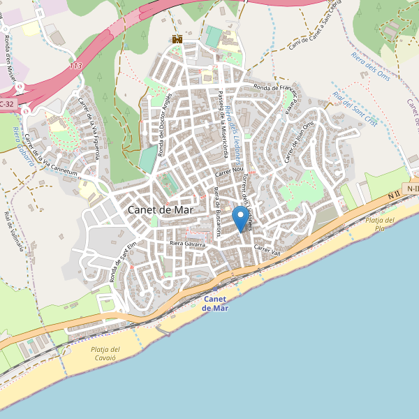 Mapa de sitios-arqueologicos en Canet de Mar Thumbnail
