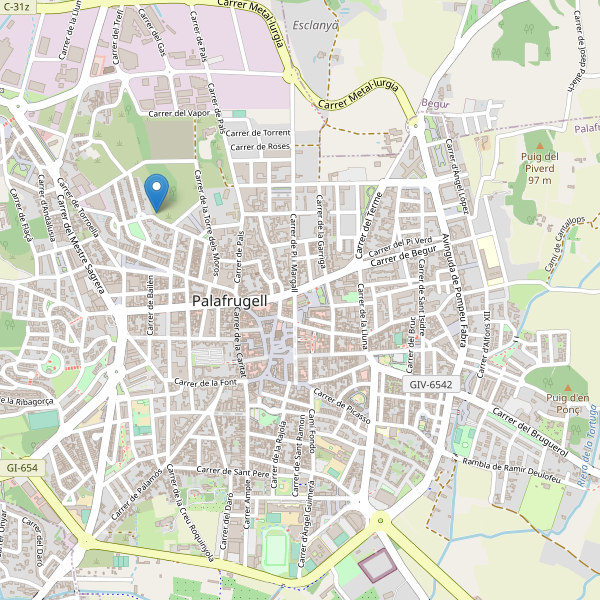 Mapa de sitios-arqueologicos en Palafrugell Thumbnail