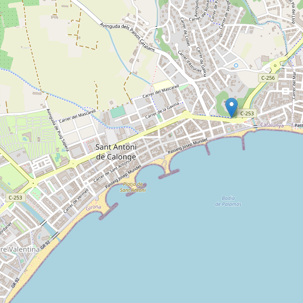 Mapa de sitios-arqueologicos en Sant Antoni de Calonge Thumbnail