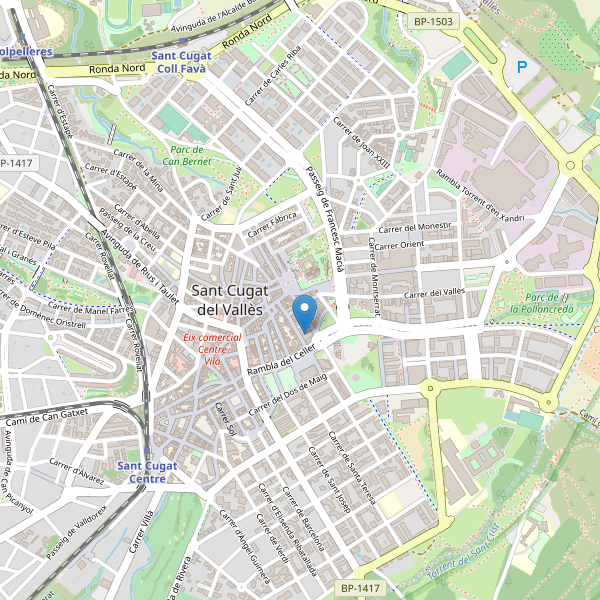 Mapa de sitios-arqueologicos en Sant Cugat del Vallès Thumbnail