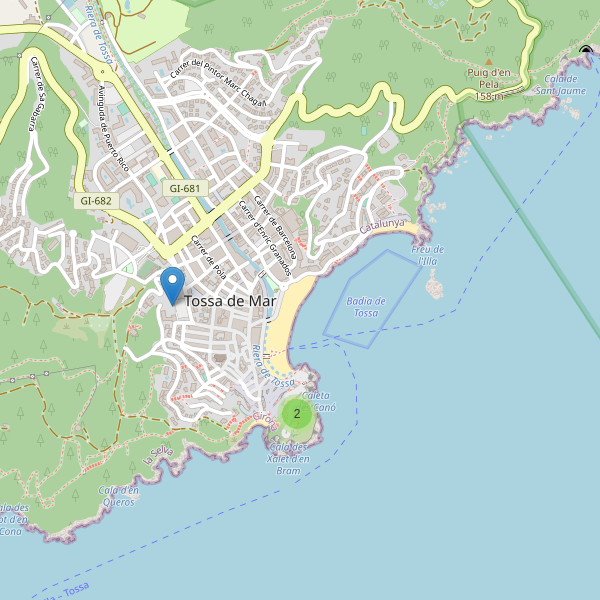 Mapa de sitios-arqueologicos en Tossa de Mar Thumbnail