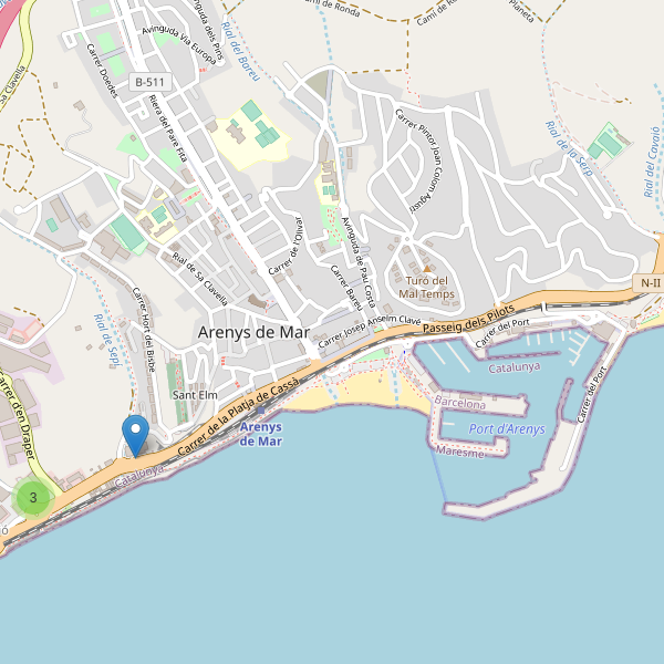 Thumbnail Mapa de supermercados en Arenys de Mar
