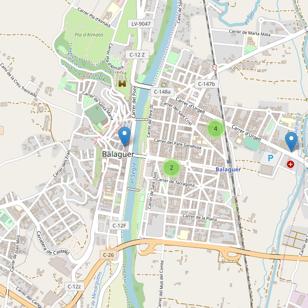 Thumbnail Mapa de supermercados en Balaguer