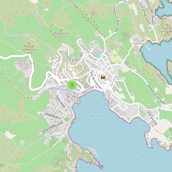 Thumbnail Mapa de supermercados en Cadaqués