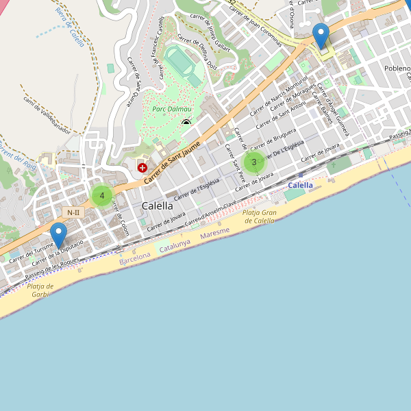 Thumbnail Mapa de supermercados en Calella
