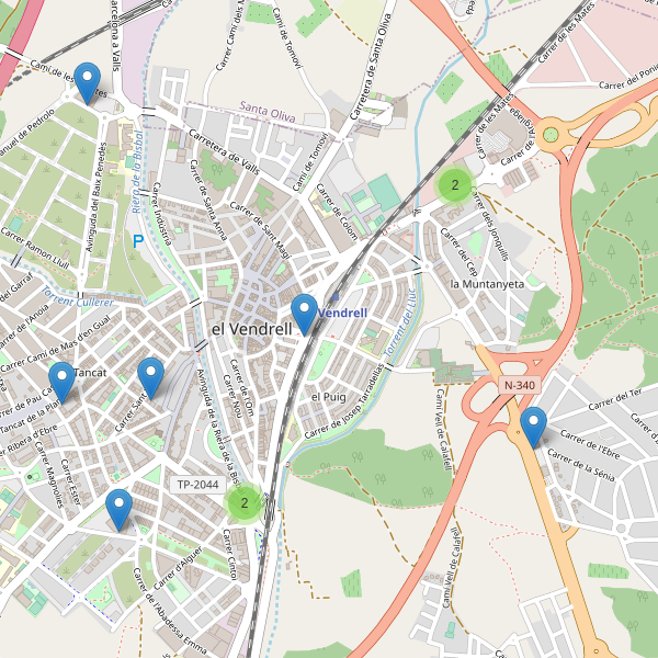 Thumbnail Mapa de supermercados en el Vendrell
