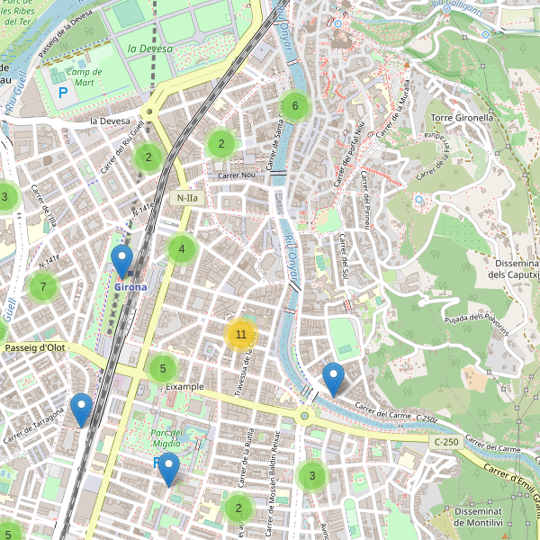 Thumbnail Mapa de supermercados en Girona