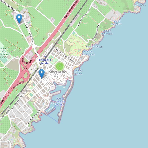 Thumbnail Mapa de supermercados en l'Ametlla de Mar
