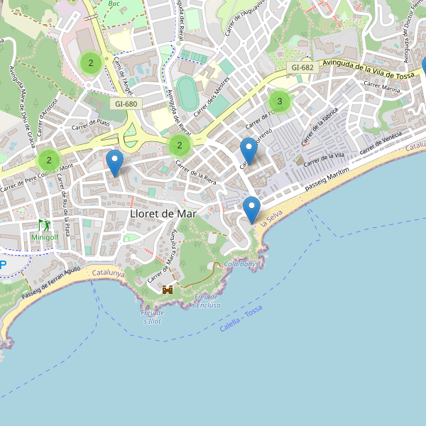 Thumbnail Mapa de supermercados en Lloret de Mar
