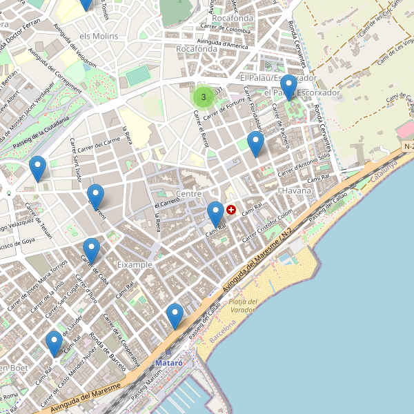 Thumbnail Mapa de supermercados en Mataró