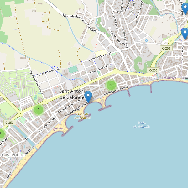 Thumbnail Mapa de supermercados en Sant Antoni de Calonge