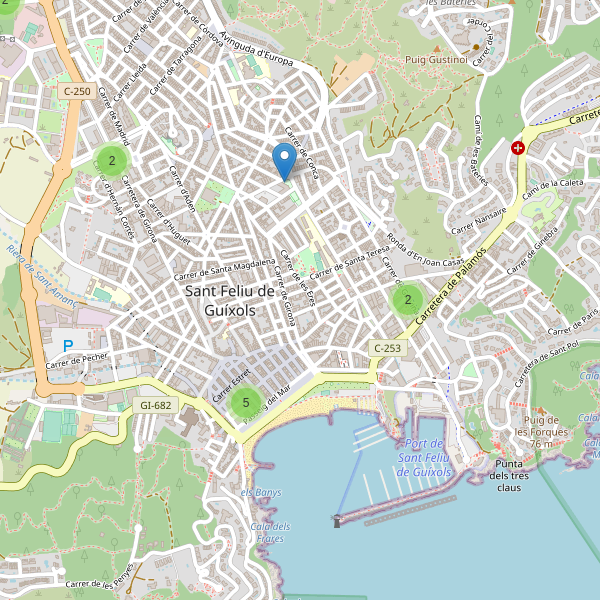Thumbnail Mapa de supermercados en Sant Feliu de Guíxols