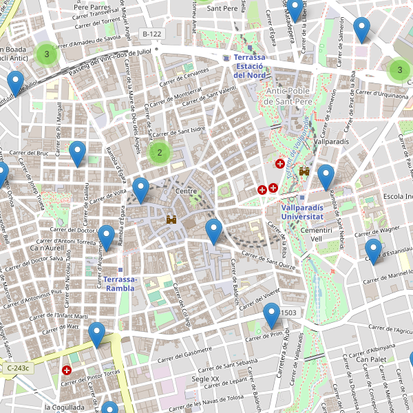 Thumbnail Mapa de supermercados en Terrassa