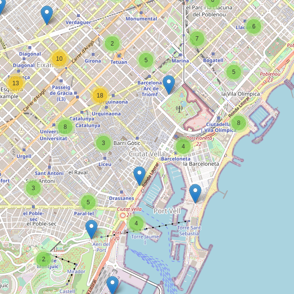 Mapa de taxi en Barcelona Thumbnail