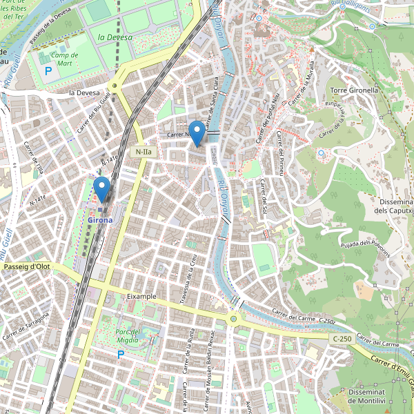 Mapa de taxi en Girona Thumbnail