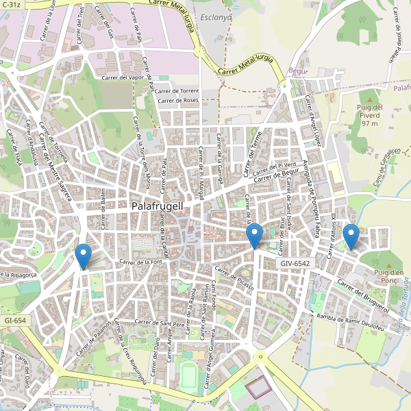 Mapa de taxi en Palafrugell Thumbnail