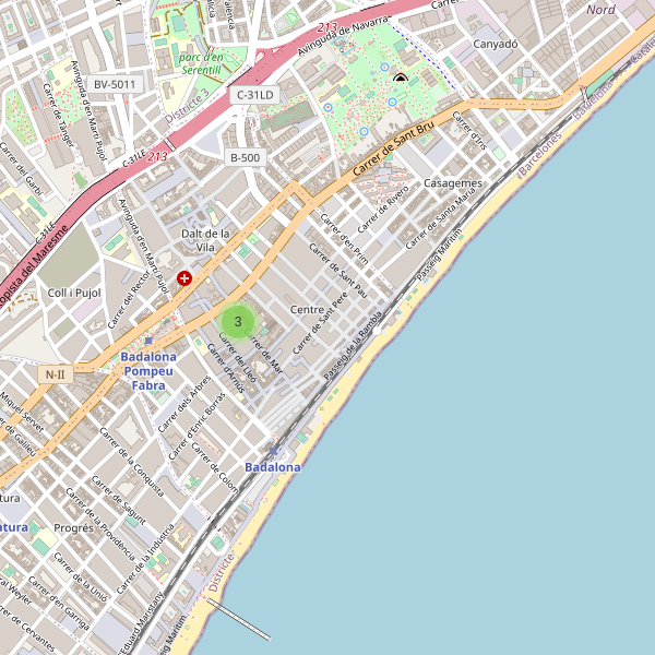 Thumbnail Mapa de teatros en Badalona