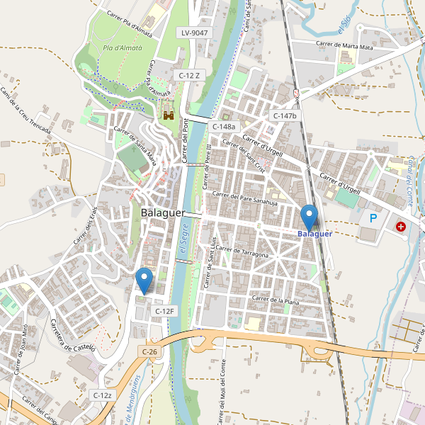 Thumbnail Mapa de teatros en Balaguer