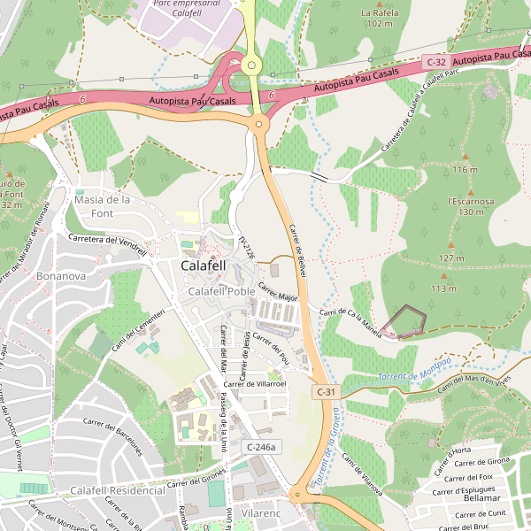 Thumbnail Mapa de teatros en Calafell