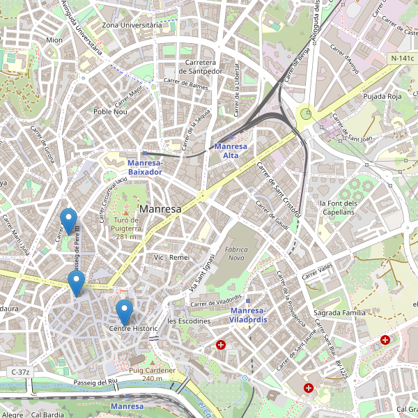 Thumbnail Mapa de teatros en Manresa