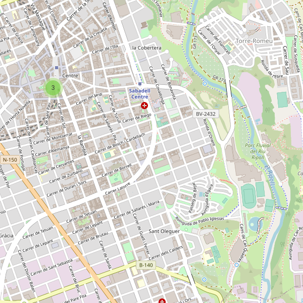 Thumbnail Mapa de teatros en Sabadell